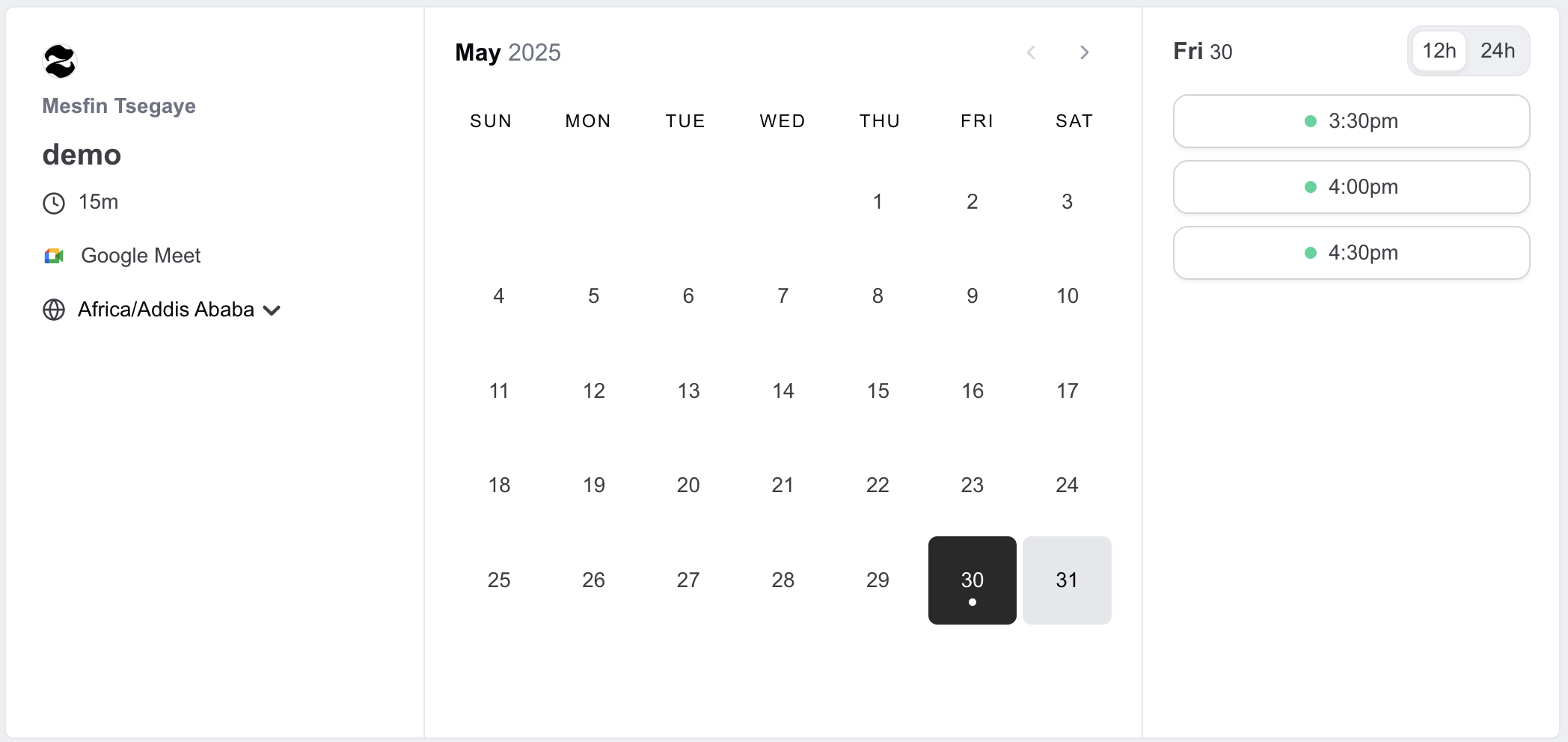 Calendar booking illustration